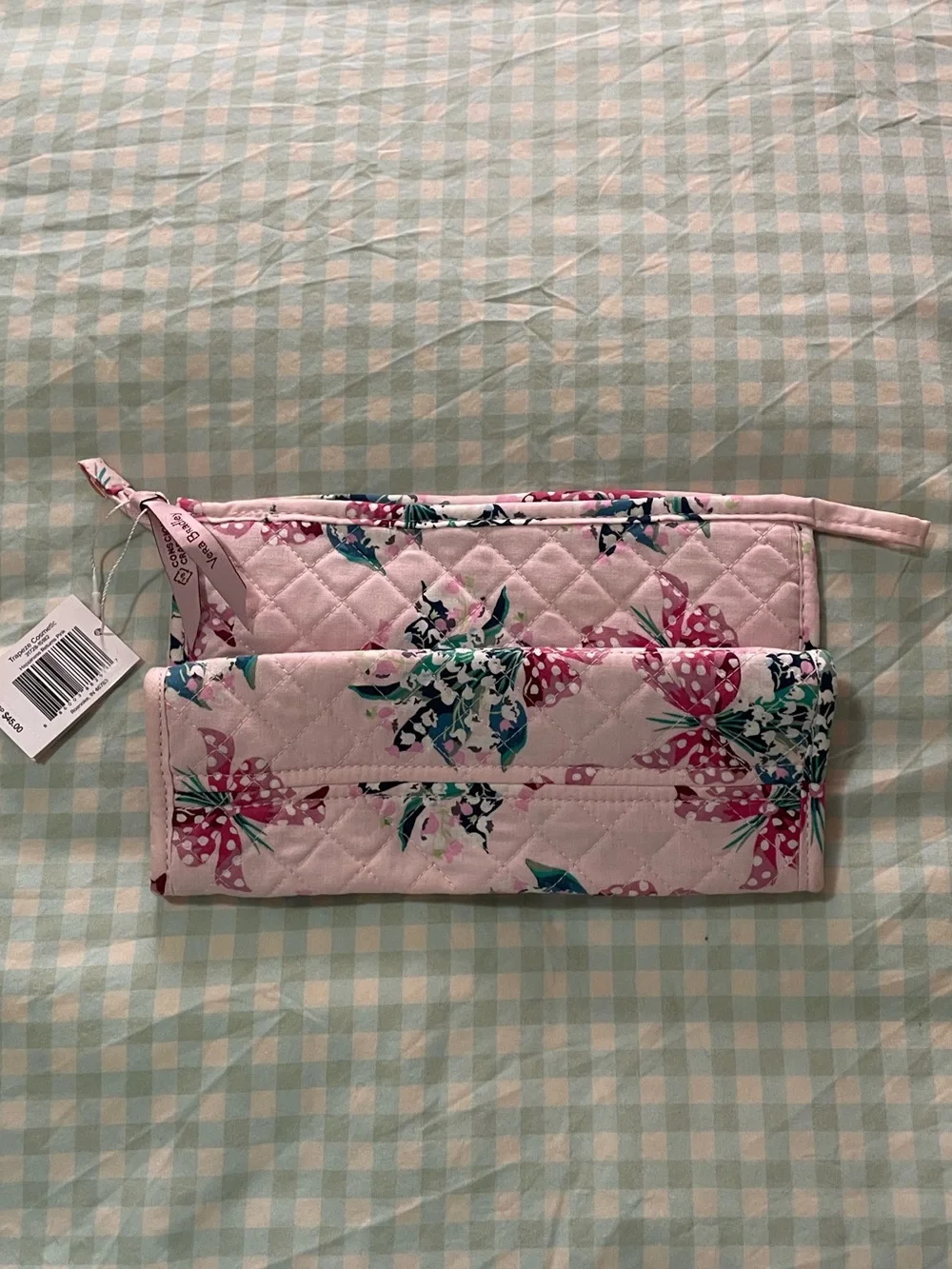 NWT Vera Bradley Hope Trapeze Cosmetic in Happiness Returns Pink